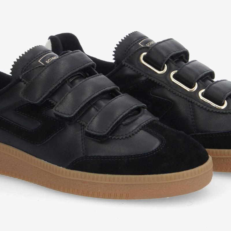 SHEFFIELD STRAPS W - NAPPA/SUEDE - NOIR